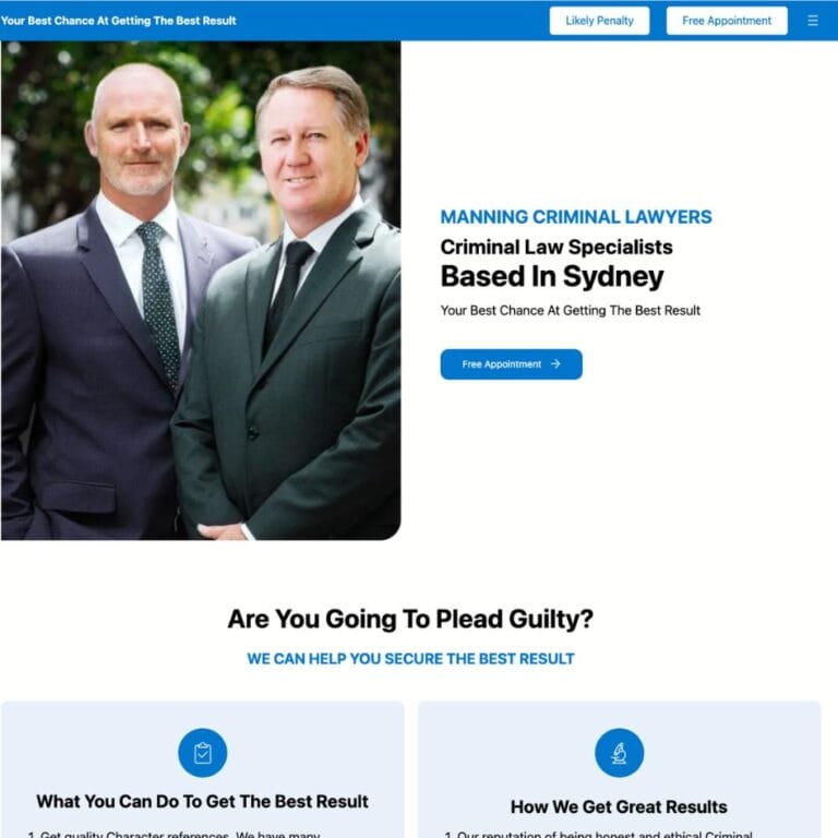 manning criminal lawyer website